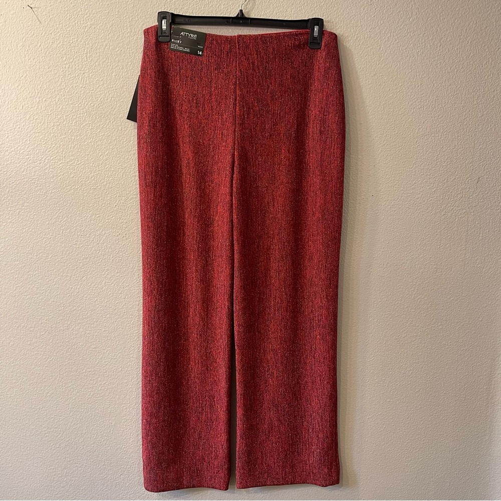 Attyre Red Wide Leg Riley Pants - Picture 3 of 7